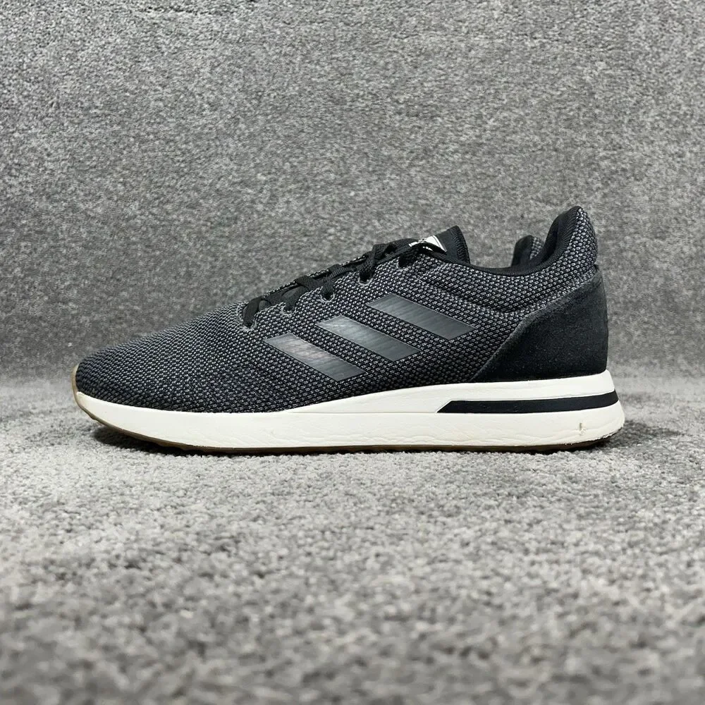 Adidas Run 70s Core Essentials B96558 Men’s Size 13 Black Athletic Shoes Used